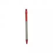 Długopis z kartonu z recyklingu - czerwony