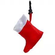 Torba z tworzywa sztucznego, składana, motyw świąteczny - biało-czerwony