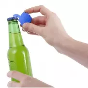 Brelok do kluczy, otwieracz do butelek 'kciuk' - niebieski
