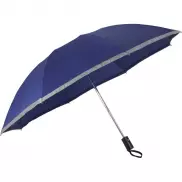 Odwracalny, składany parasol automatyczny - niebieski