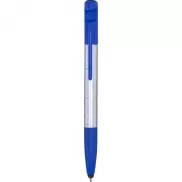Długopis wielofunkcyjny 6 w 1, touch pen, stojak na telefon, czyścik, linijka, śrubokręt - niebieski