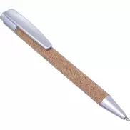 Długopis korkowy - srebrny