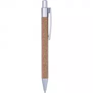 Długopis korkowy - srebrny