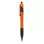 Długopis, touch pen, wielokolorowy wkład - pomarańczowy