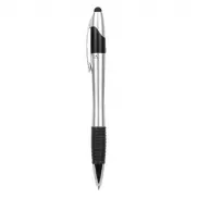 Długopis, touch pen, wielokolorowy wkład - srebrny