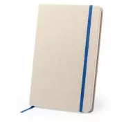 Bawełniany notatnik A5 - niebieski