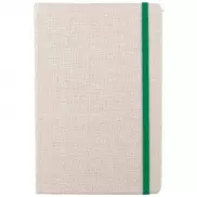 Bawełniany notatnik A5 - zielony