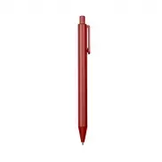 Długopis wykonany z wysokiej jakości połyskującego tworzywa - czerwony