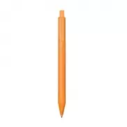 Długopis wykonany z wysokiej jakości połyskującego tworzywa - pomarańczowy