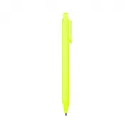 Długopis wykonany z wysokiej jakości połyskującego tworzywa - żółty