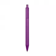 Długopis wykonany z wysokiej jakości połyskującego tworzywa - fioletowy