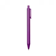 Długopis wykonany z wysokiej jakości połyskującego tworzywa - fioletowy