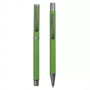 Zestaw piśmienny, długopis i pióro kulkowe | Elliot - zielony