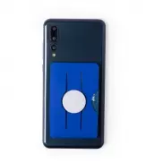 Uchwyt do telefonu, etui na karty kredytowe - niebieski