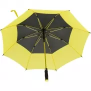 Wiatroodporny parasol manualny - żółty