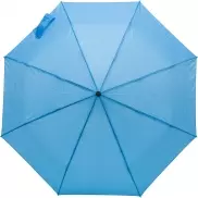 Wiatroodporny parasol automatyczny, składany - błękitny