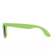 Okulary przeciwsłoneczne ze słomy pszenicznej B'RIGHT, bawełniane etui w komplecie | Adam - jasnozielony