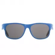 Okulary przeciwsłoneczne ze słomy pszenicznej B'RIGHT, bawełniane etui w komplecie | Adam - niebieski