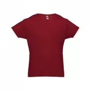 THC LUANDA. T-shirt męski z bawełny rurkowej - Burgund - L