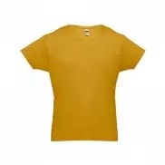 THC LUANDA. T-shirt męski z bawełny rurkowej - Ciemny żółty - L