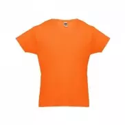 THC LUANDA. T-shirt męski z bawełny rurkowej - Pomarańczowy - L