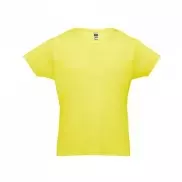 THC LUANDA. T-shirt męski z bawełny rurkowej - Limonkowy - L