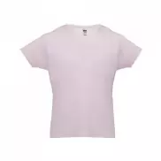 THC LUANDA. T-shirt męski z bawełny rurkowej - Pastelowy różowy - XL