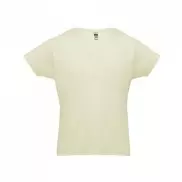 THC LUANDA. T-shirt męski z bawełny rurkowej - Pastelowy żółty - L