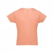 THC LUANDA. T-shirt męski z bawełny rurkowej - Łososiowy - L