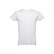 THC LUANDA. T-shirt męski z bawełny rurkowej - Biały melanż - L