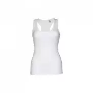 THC TIRANA WH. Damska bawełniana koszulka bez rękawów. Kolor biały - Biały - L