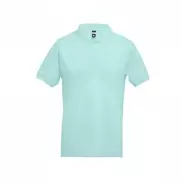 THC ADAM. Męska bawełniana koszulka polo z krótkim rękawem - Miętowa zieleń - L