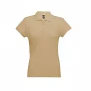 THC EVE. Damski polo t-shirt - Jasny brąz - M
