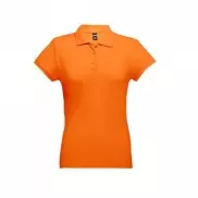 THC EVE. Damski polo t-shirt - Pomarańczowy - L