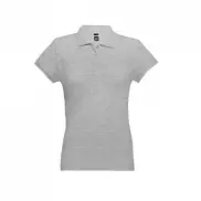 THC EVE. Damski polo t-shirt - Jasnoy szary melanż - XL