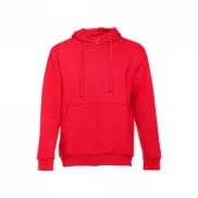 THC AMSTERDAM. Męska bluza z bawełny i poliestru - Czerwony - XXL