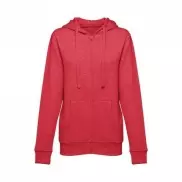 THC AMSTERDAM WOMEN. Bluza damska z bawełny i poliestru - Czerwony melanż - XL