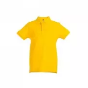 THC ADAM KIDS. Bawełniana koszulka polo z krótkim rękawem dla dzieci (unisex) - Żółty - 2