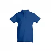 THC ADAM KIDS. Bawełniana koszulka polo z krótkim rękawem dla dzieci (unisex) - Szafirowy - 10