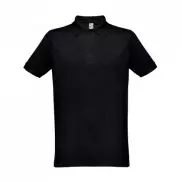 THC BERLIN. Męska koszulka polo z krótkim rękawem - Czarny - XL