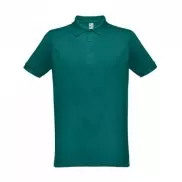 THC BERLIN. Męska koszulka polo z krótkim rękawem - Ciemny zielony - XL