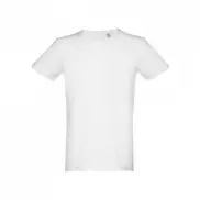 THC SAN MARINO WH. Męski T-shirt z krótkim rękawem z czesanej bawełny. Kolor biały - Biały - L