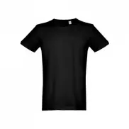 THC SAN MARINO. Męska koszulka z krótkim rękawem z czesanej bawełny - Czarny - L