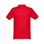 THC MONACO. Męski polo t-shirt - Czerwony - L
