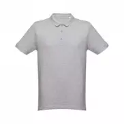THC MONACO. Męski polo t-shirt - Jasnoy szary melanż - XL