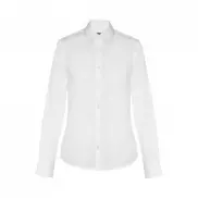 THC PARIS WOMEN WH. Popelinowa koszula z długim rękawem dla kobiet. Kolor biały - Biały - M
