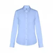 THC BATALHA WOMEN. Damska koszula popelinowa - Błękitny - L