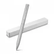 WASS. Aluminiowy długopis z mechanizmem obrotowym - Satynowy srebrny