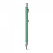 LEA. Aluminiowy długopis z klipsem - Jasno zielony