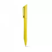 BOOP. Długopis z klipsem i mechanizmem obrotowym - Żółty